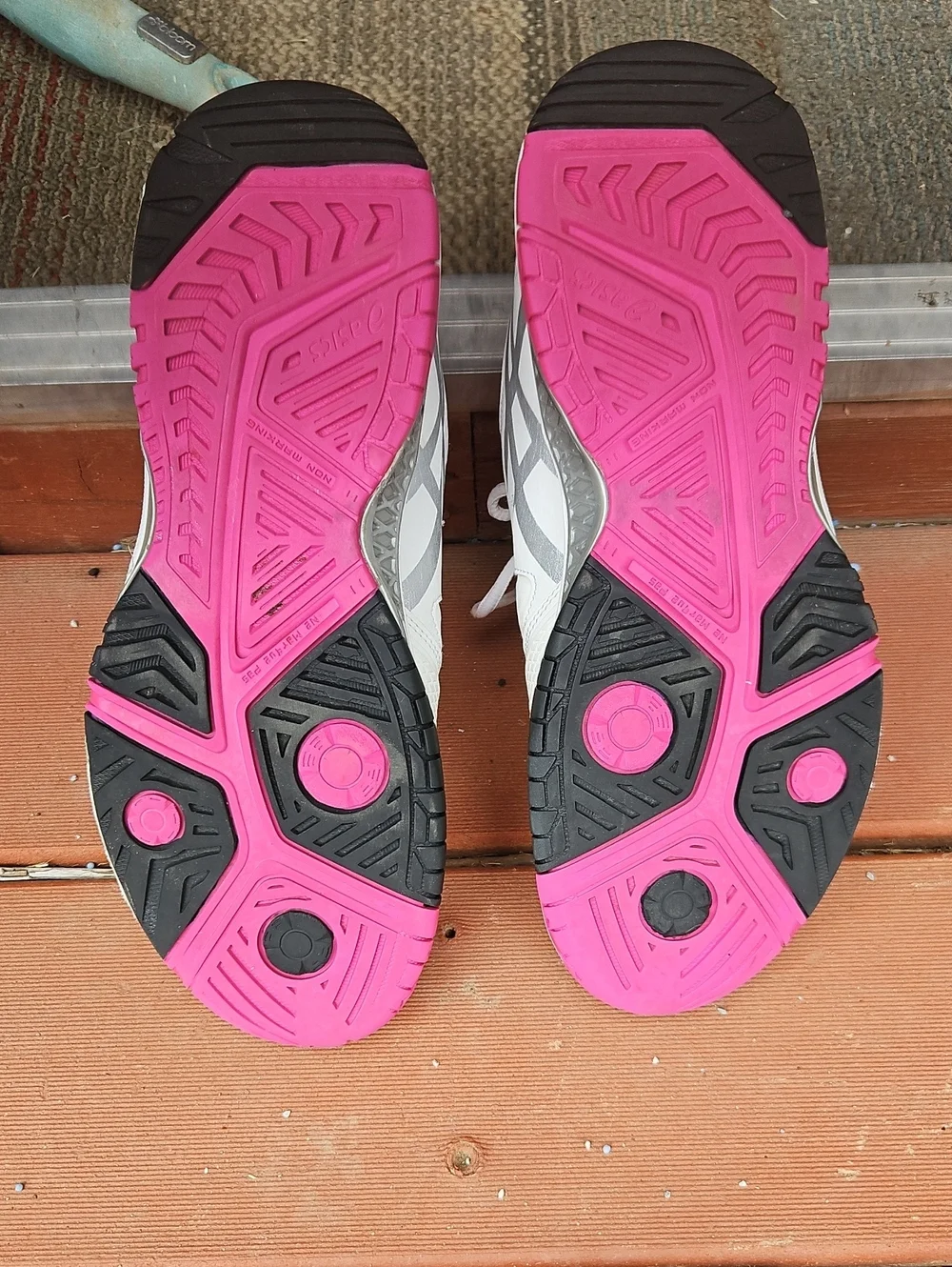Asics White & Pink  Athletic Sneakers Women's Size 9